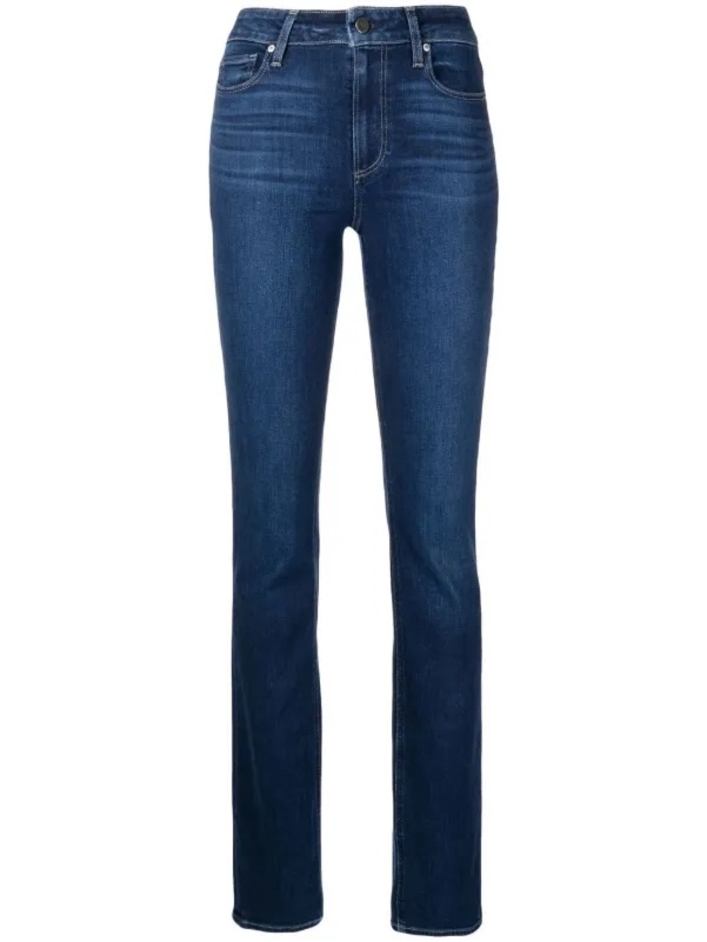 PAIGE Women’s Hoxton Straight Leg Jeans in Dark Blue Wash Size 29